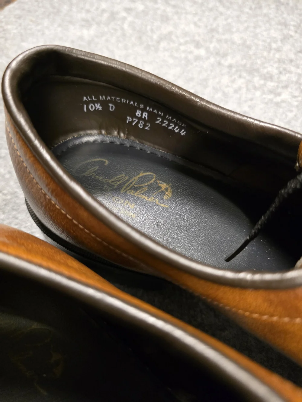 Vintage Arnold Palmer Men's Brown Golf Shoes 1970's-1980's